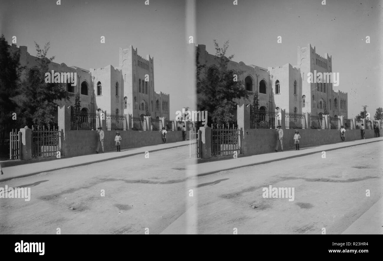 Jewish colonies palestine settlements tel aviv street building