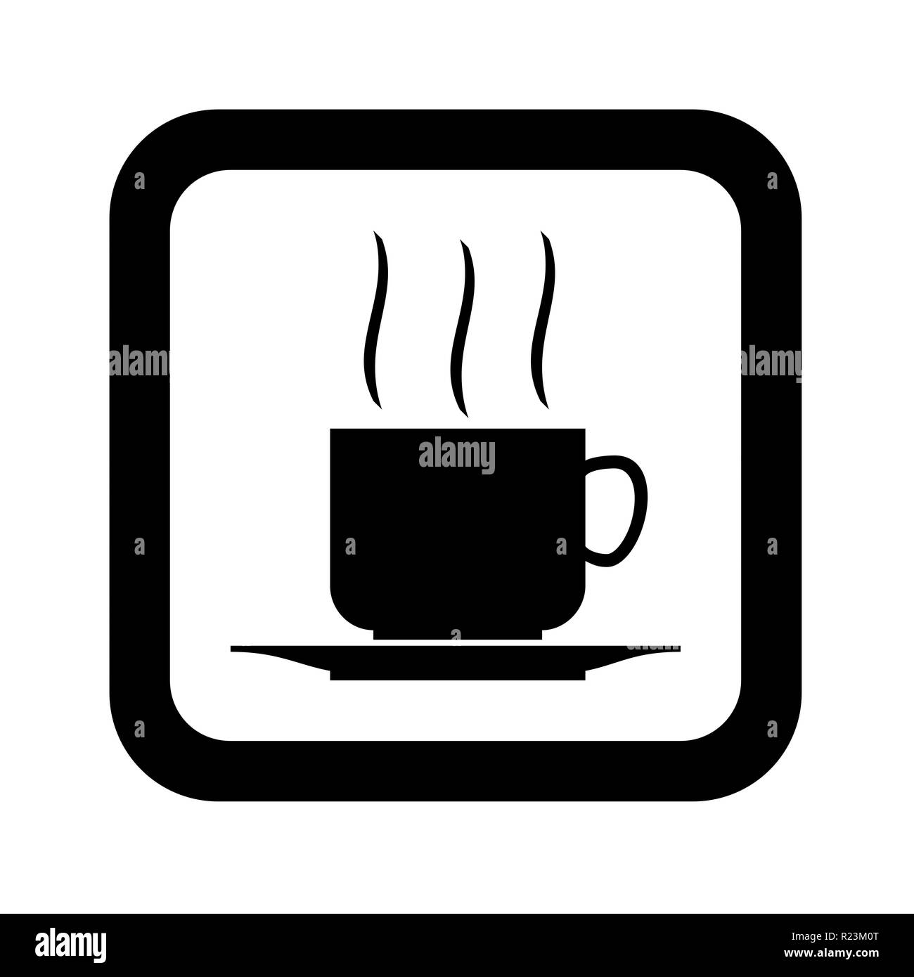 Coffee symbol icon with a white background Stock Photo Alamy