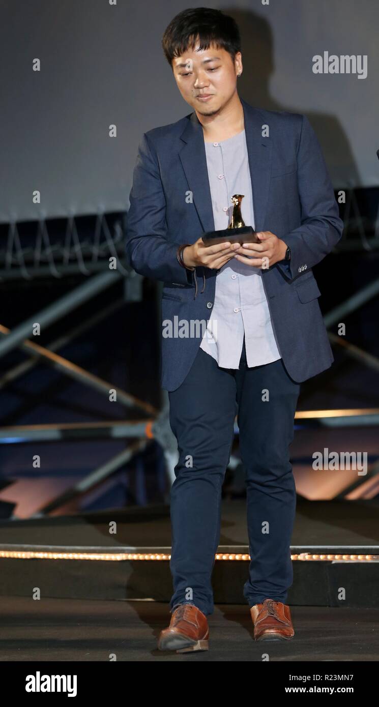 LOCARNO, SWITZERLAND – AUG 11, 2018: Yeow Siew Hua wins the Golden Leopard award / Pardo d'Oro of the 71st Locarno Film Festival (Ph: Mickael Chavet) Stock Photo