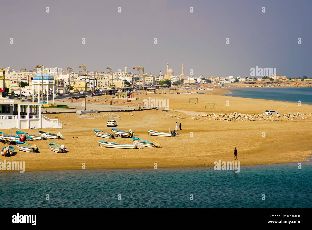 View of Sur city, Oman. Stock Photo