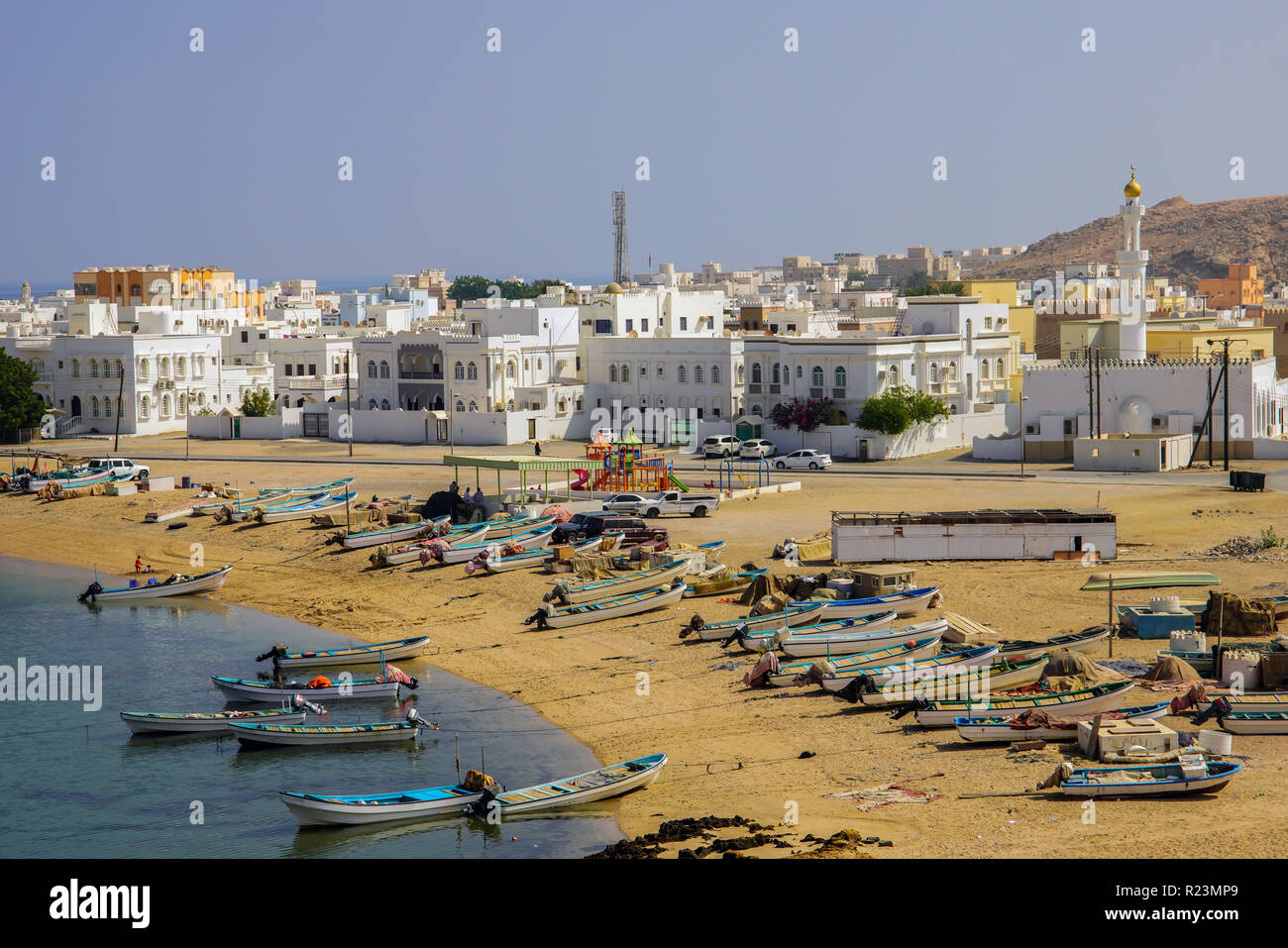 View of Sur city, Oman Stock Photo Alamy