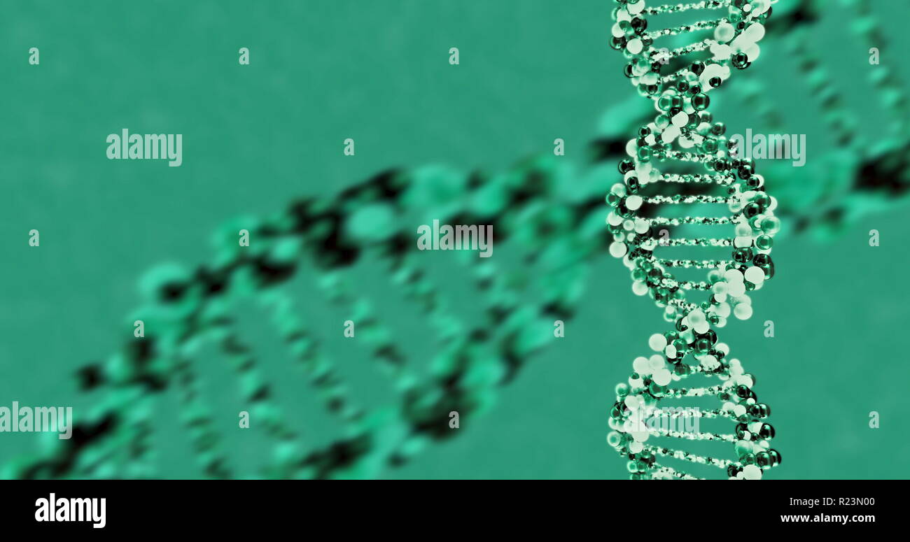DNA molecule structure background. 3D render illustration Stock Photo ...