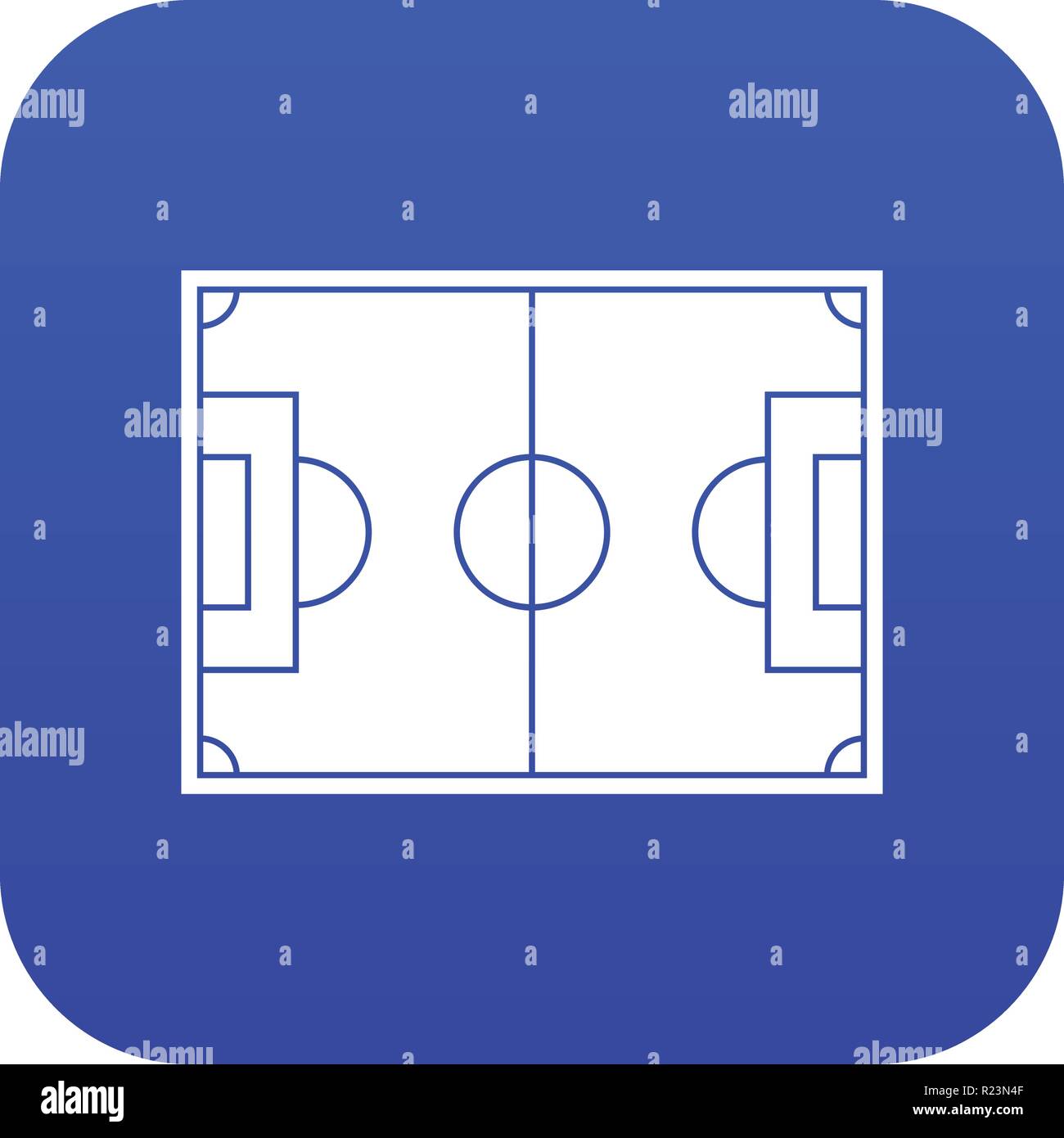 Soccer field icon digital blue Stock Vector Image & Art - Alamy