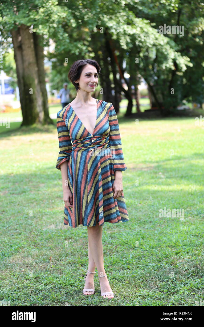 LOCARNO, SWITZERLAND – AUG 09, 2018: Silvia D'Amico attends 'L'Ospite
