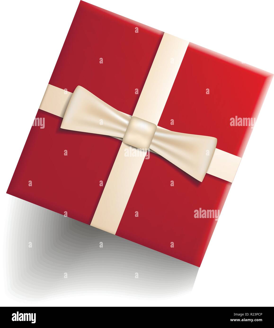 Red gift box icon, realistic style Stock Vector Image & Art Alamy