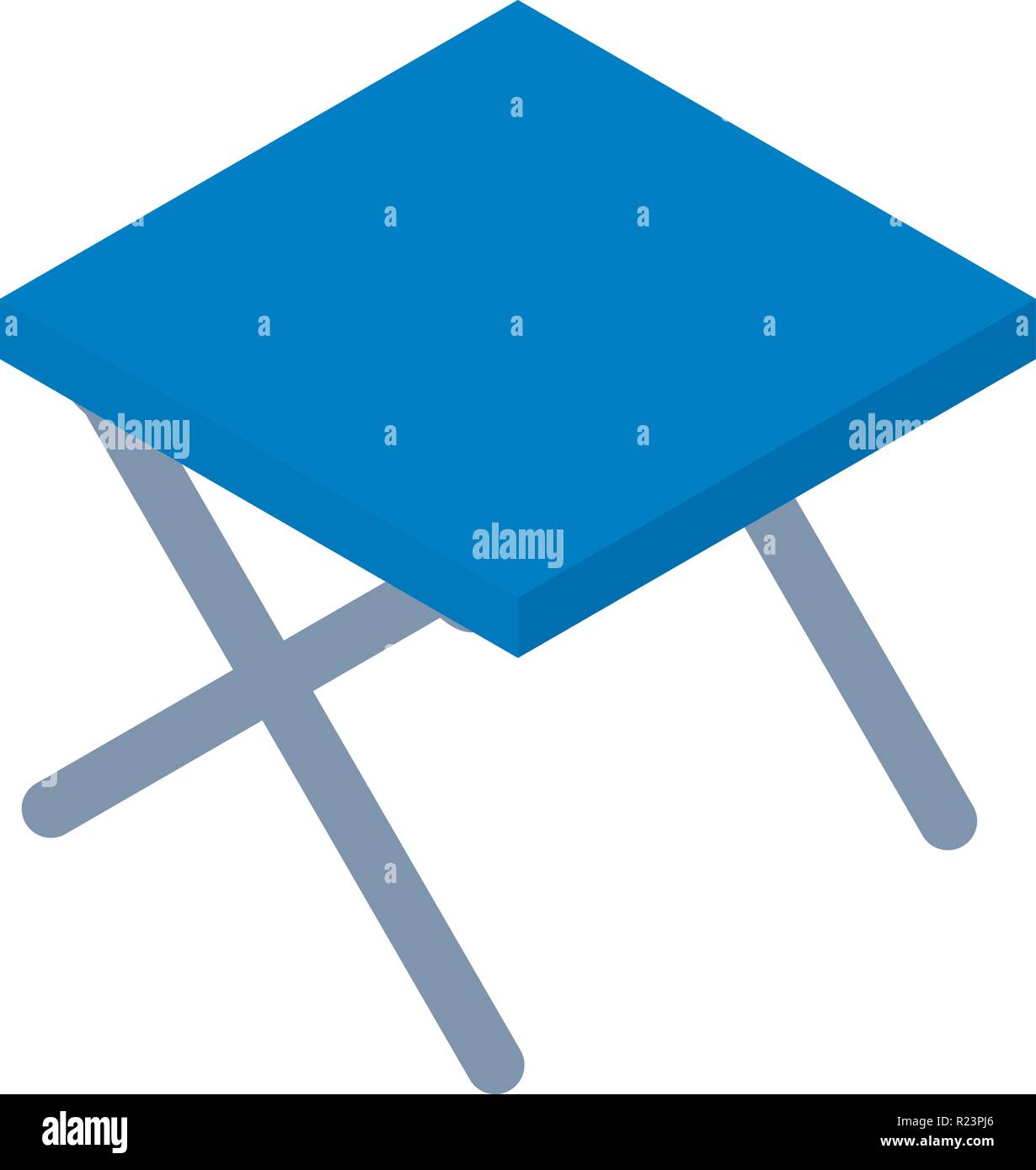 Camp chair icon, isometric style Stock Vector