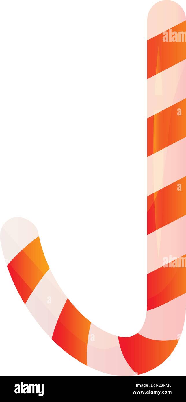 Xmas candy stick icon, isometric style Stock Vector