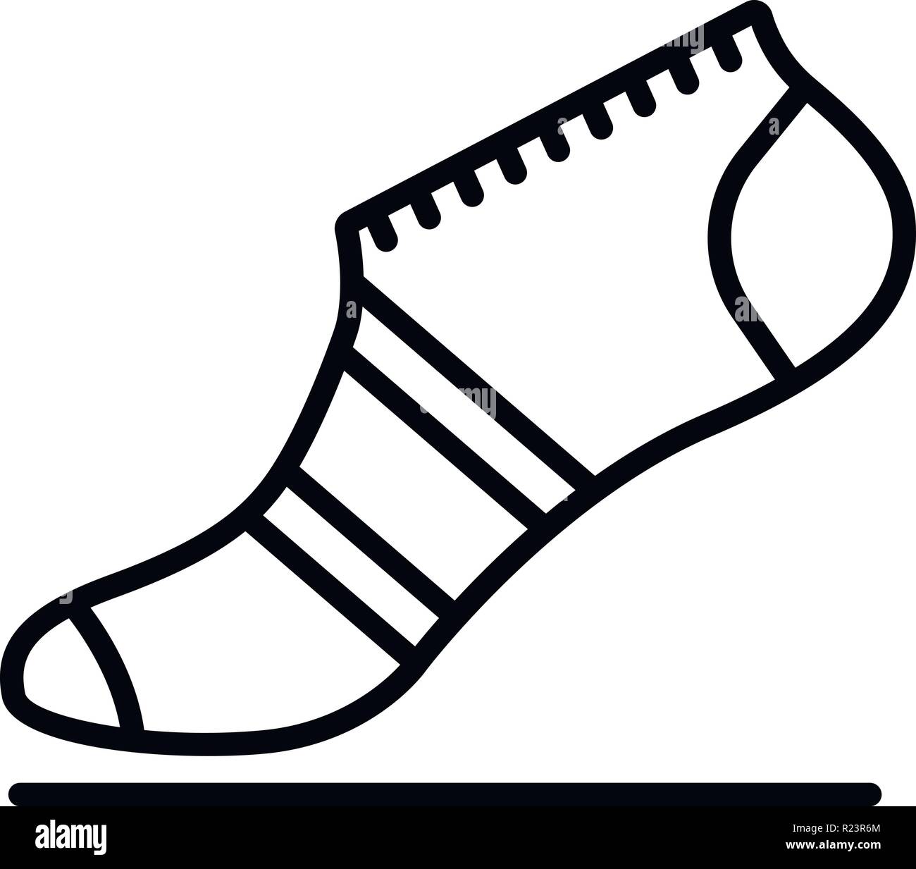 Fashion sock icon, outline style Stock Vector Image & Art - Alamy