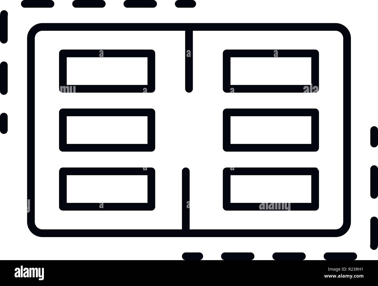 Bowling score table icon, outline style Stock Vector Image &amp; Art - Alamy