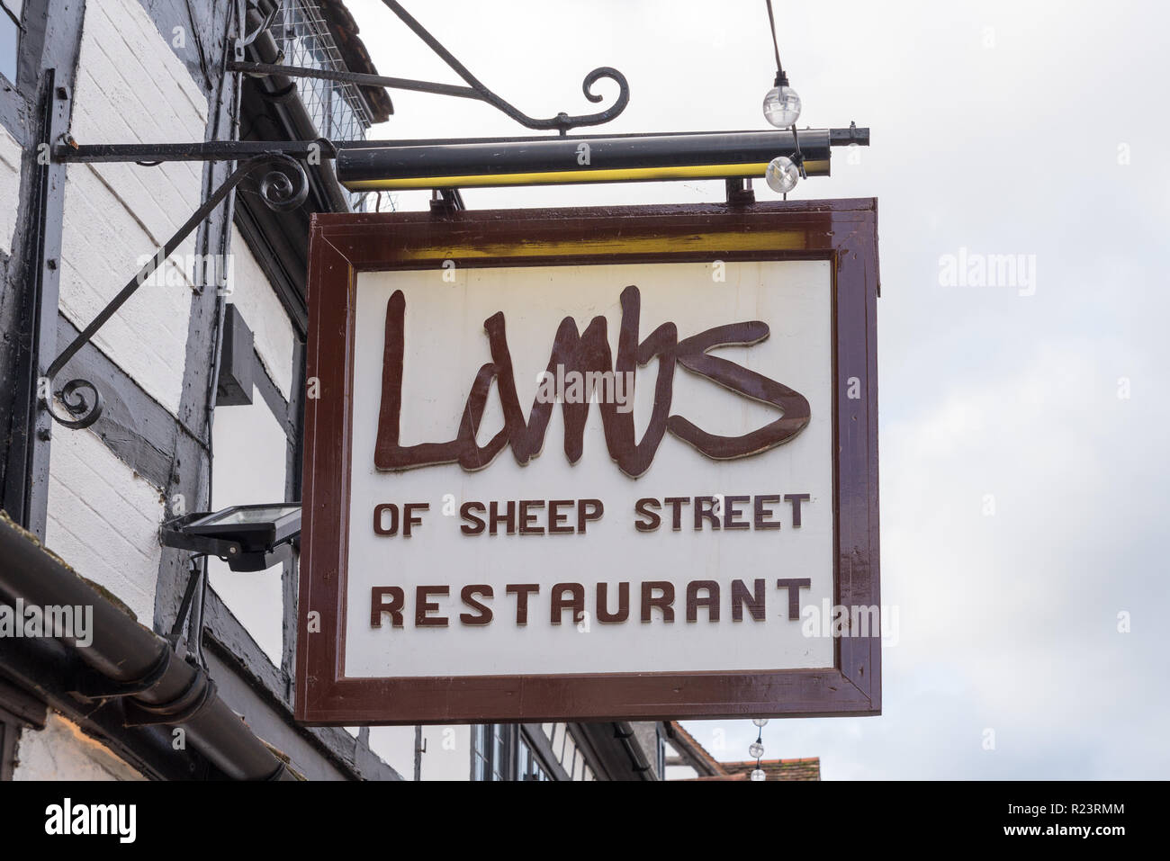 Lambs Restaurant in 16th Century building in Sheep Street, Stratford