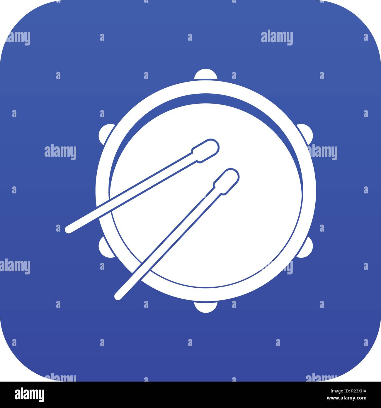 Drum icon digital blue Stock Vector Image & Art - Alamy