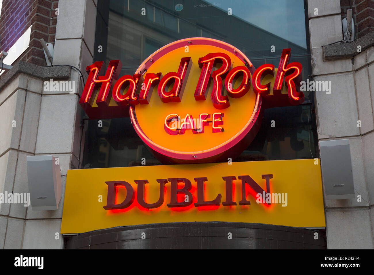 Hard Rock Bar Sign, Dublin; Ireland Stock Photo Alamy