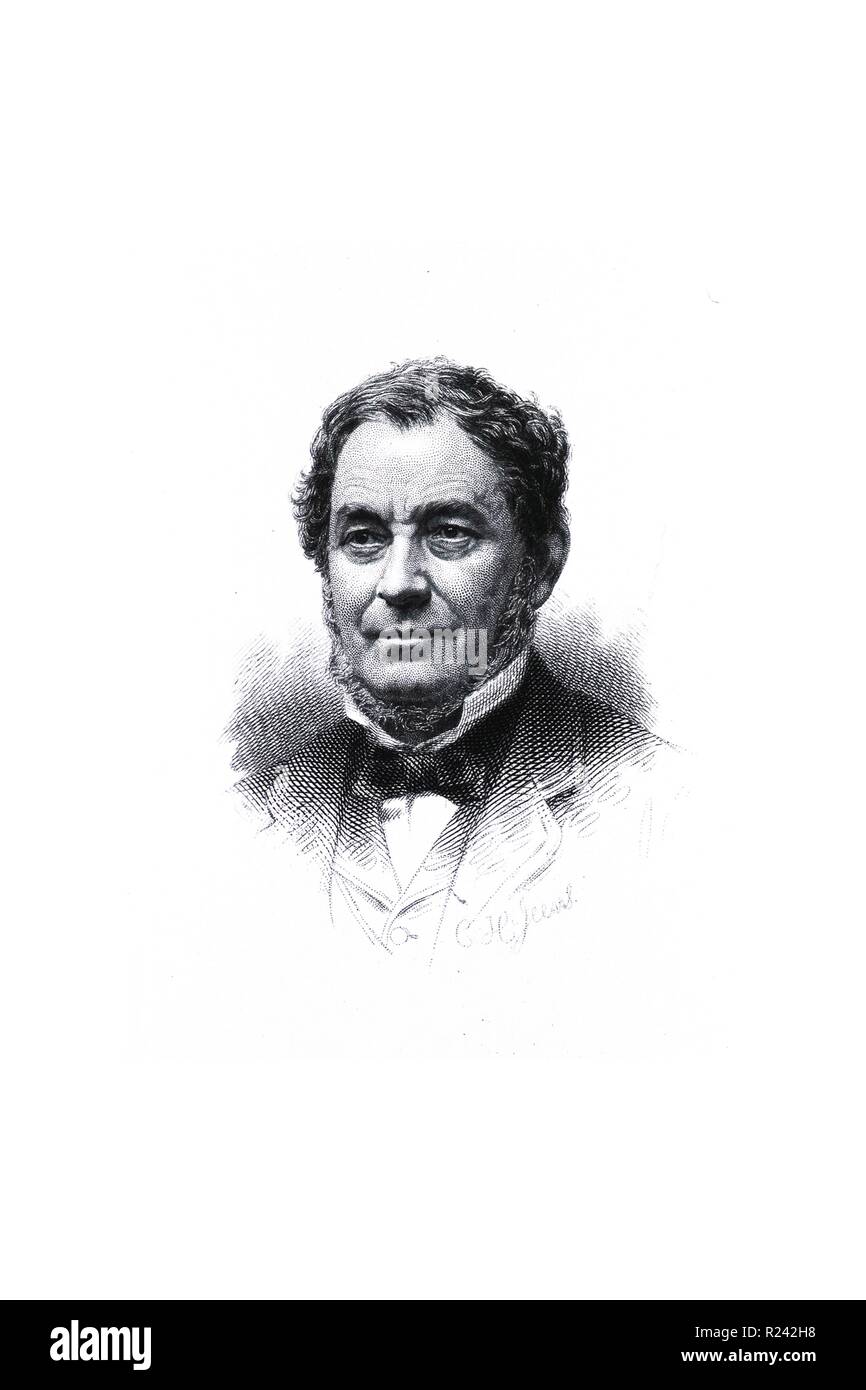 With the aid of the spectroscope, which they invented in 1859, German chemist Robert Bunsen and physicist Gustav Kirchhoff discover that vaporizing a substance creates a unique 'signature' spectrum, which can be used to identify it. Using the spectroscope, in 1860, Bunsen and Kirchhoff discover two new alkali metalsocesium and rubidium Stock Photo