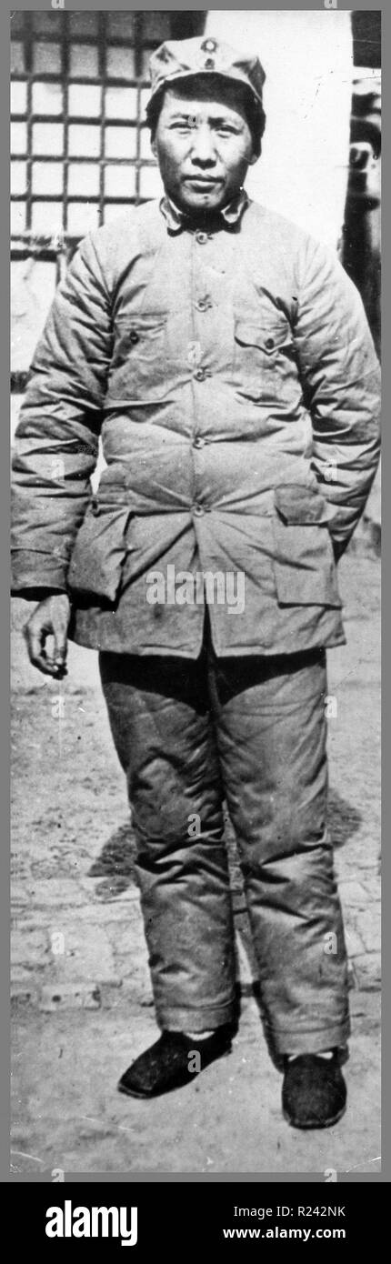 Mao Zedong (Mao Tse-tung December 26, 1893 - September 9, 1976), Chinese Communist revolutionary and the founding father of the People's Republic of China, Stock Photo