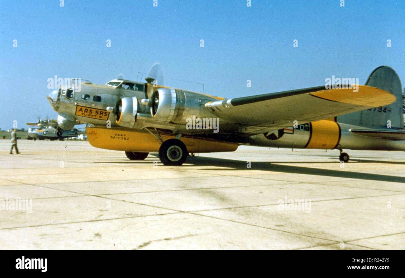 SB-17G aircraft of Flight D of the US Air Force 5th Rescue Squadron, circa late 1940s Stock Photo