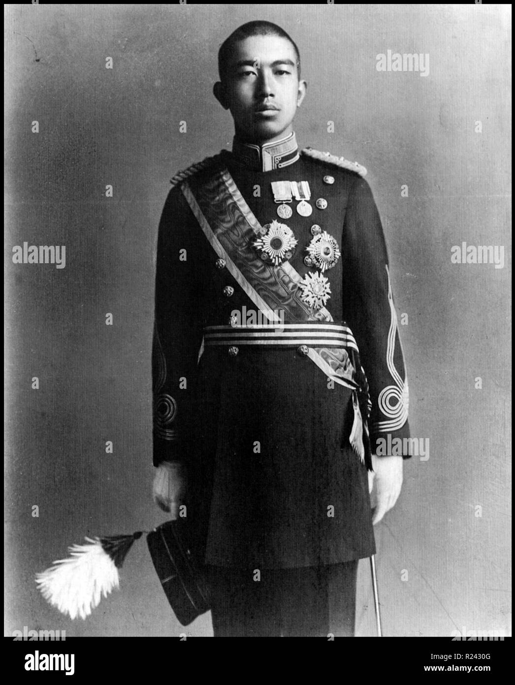 Crown Prince (later Emperor) Hirohito of Japan in 1922 Stock Photo