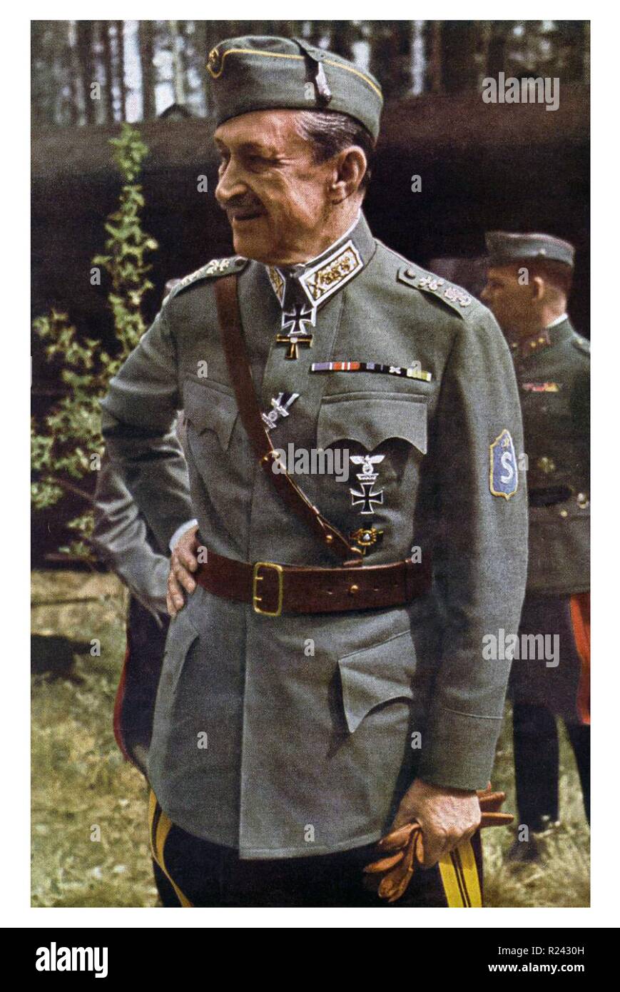 Carl Mannerheim (1867-1951) Finnish military leader and statesman. served as military leader of the Whites in the Finnish Civil War, Regent of Finland (1918-1919), commander-in-chief of Finland's defence forces during World War II, President of Finland (1944-1946). c.1941 Stock Photo