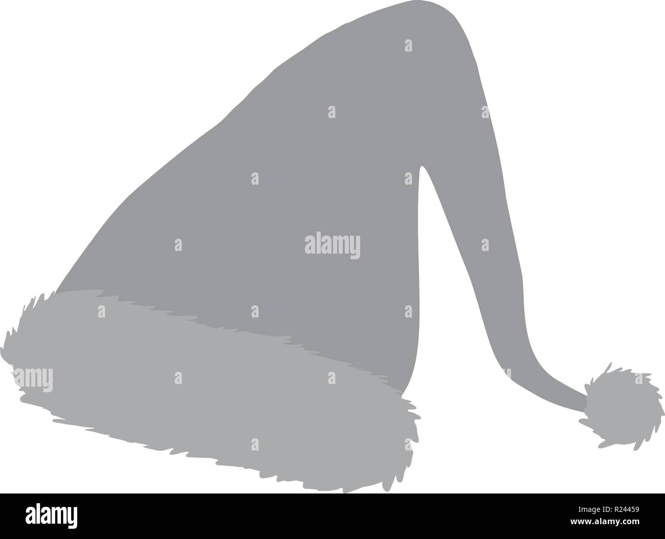 Christmas Elf Hat Silhouette Icon Symbol Design. Vector illustration