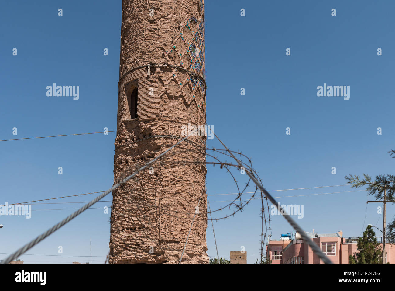 The 15th-century minarets of Herat, Afghanistan Stock Photo