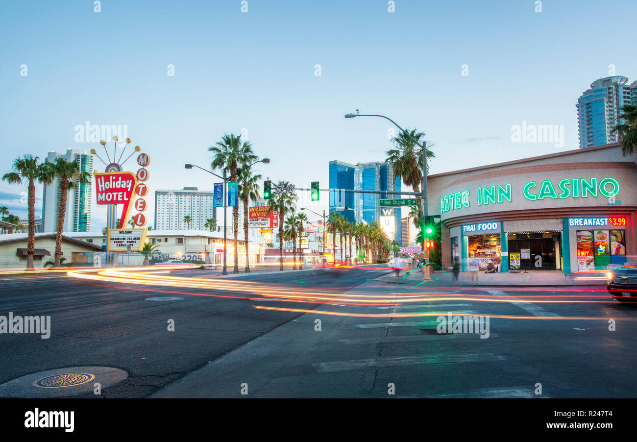 The Strip, Las Vegas Boulevard, Las Vegas, Nevada, United States of America, North America Stock Photo