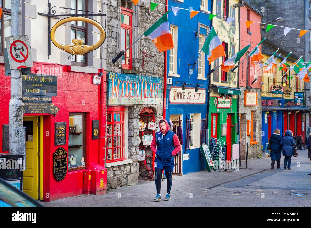 Quay Street, Galway, County Galway, Connacht, Republic of Ireland
