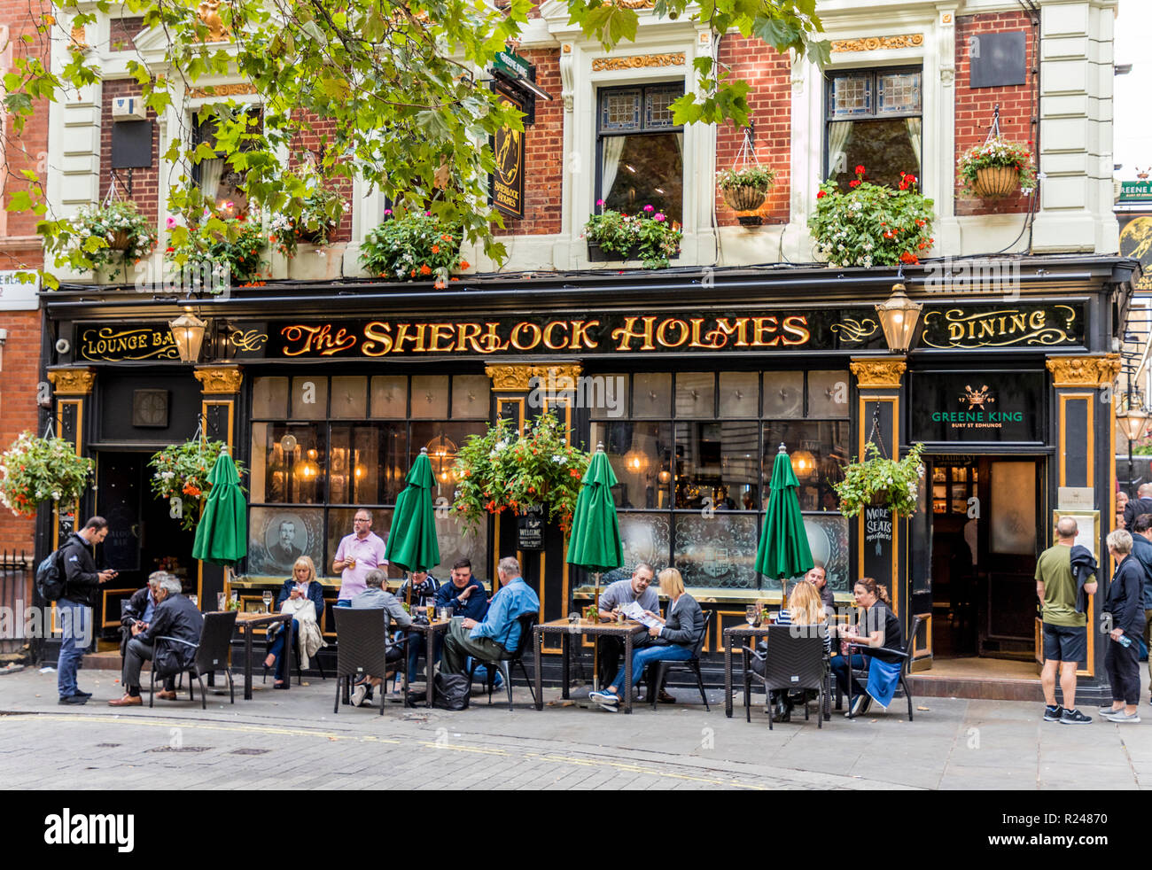 The Sherlock Holmes, a traditional London pub, in Westminster, London, England, United Kingdom, Europe Stock Photo