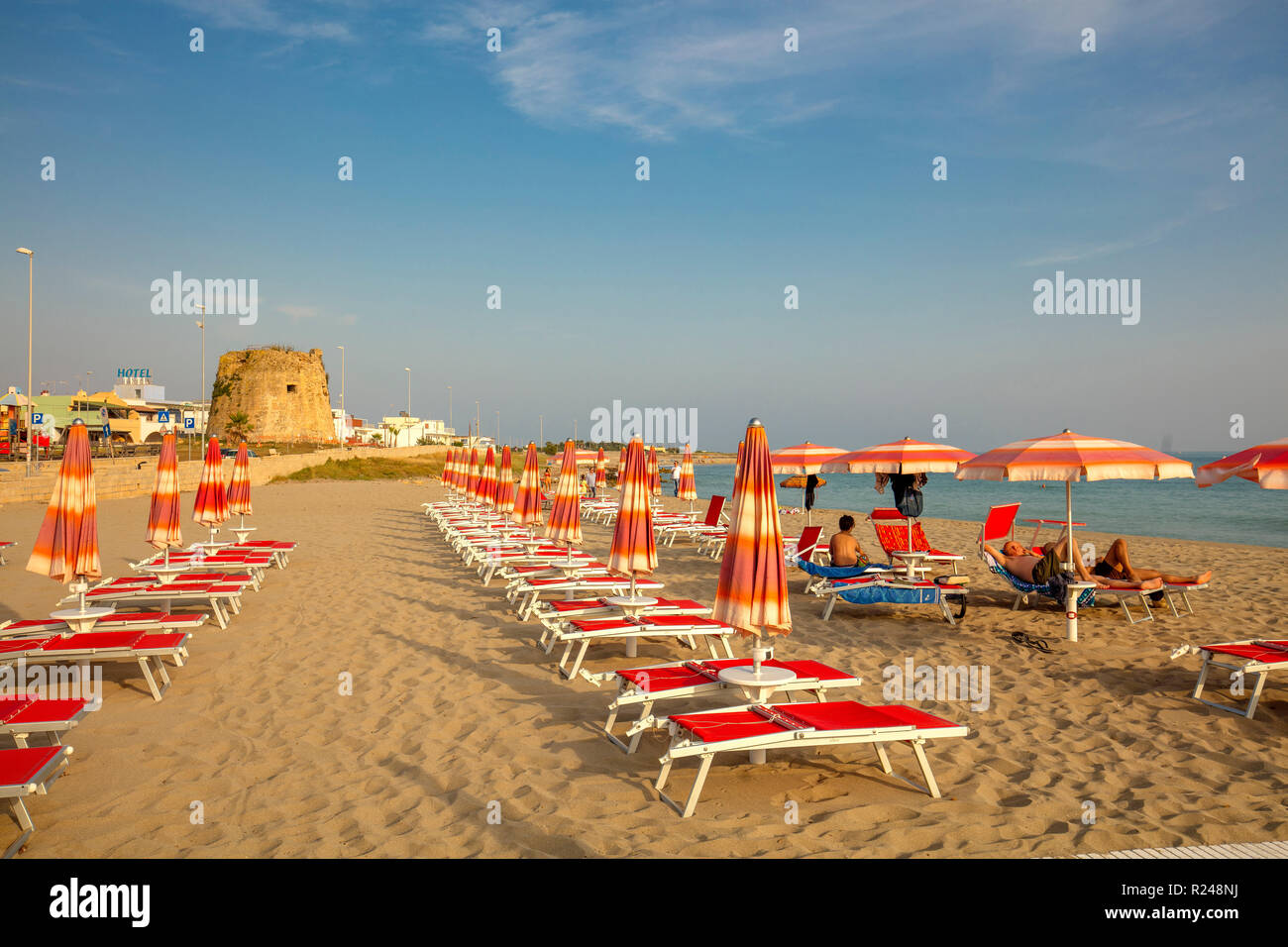 Torre Mozza beach, Ugento, Puglia, Italy, Europe Stock Photo
