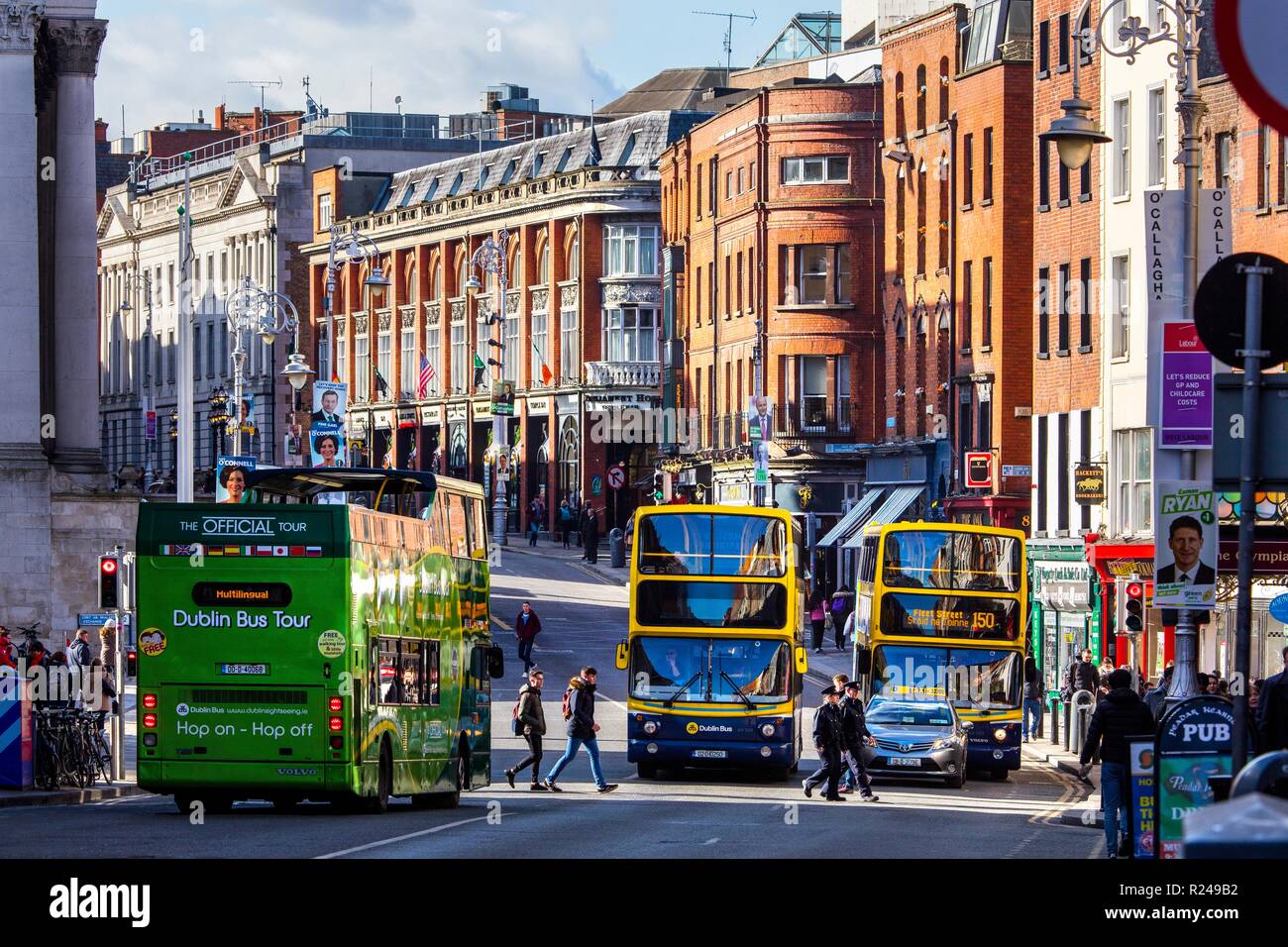 Dame Street, Dublin, Republic of Ireland, Europe Stock Photo