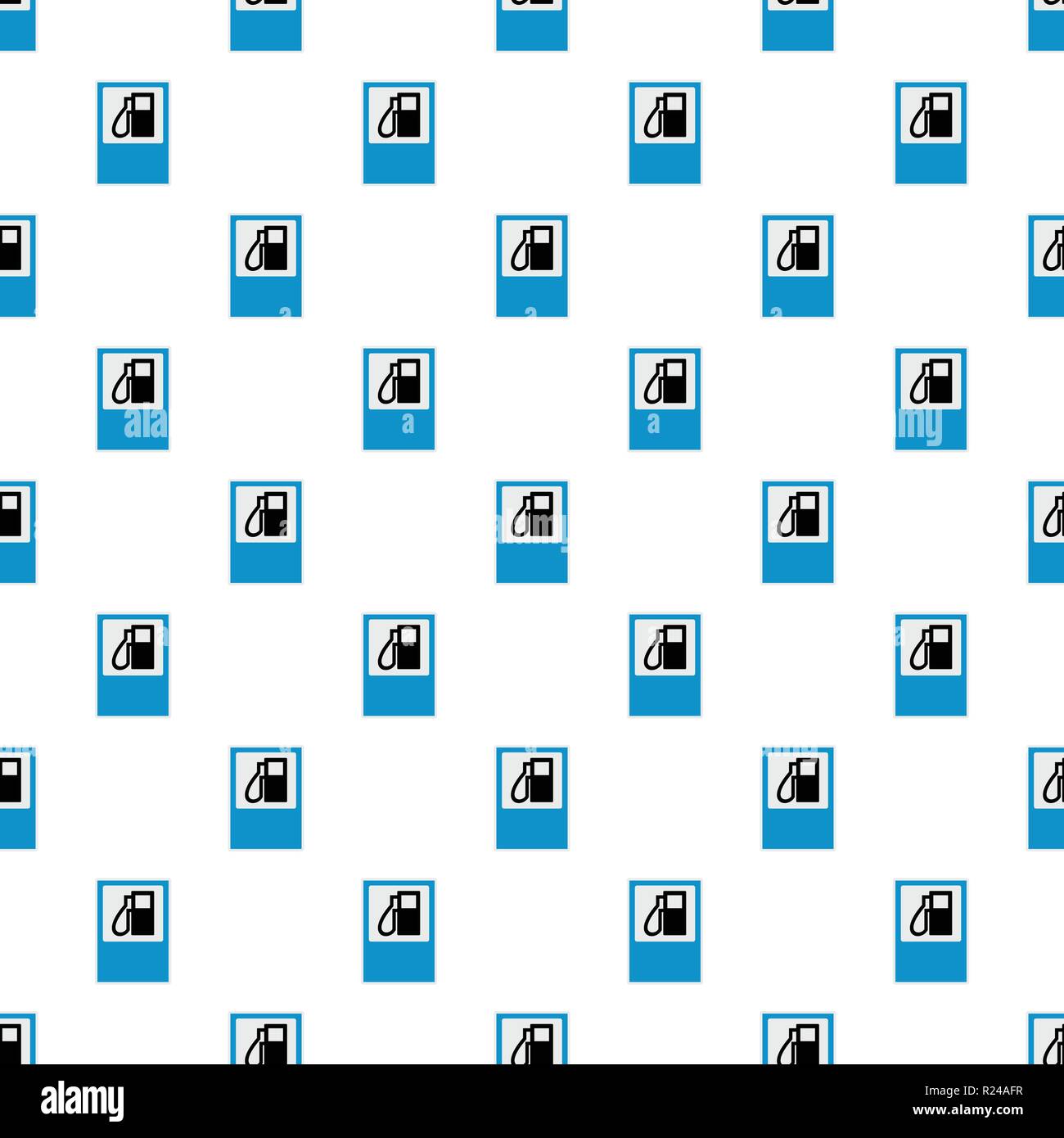 Gas station pattern seamless in flat style for any design Stock Vector ...