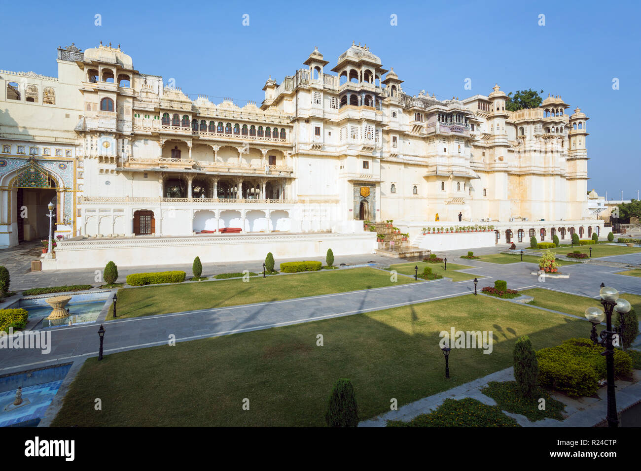 City Palace in Udaipur, Rajasthan, India, Asia Stock Photo