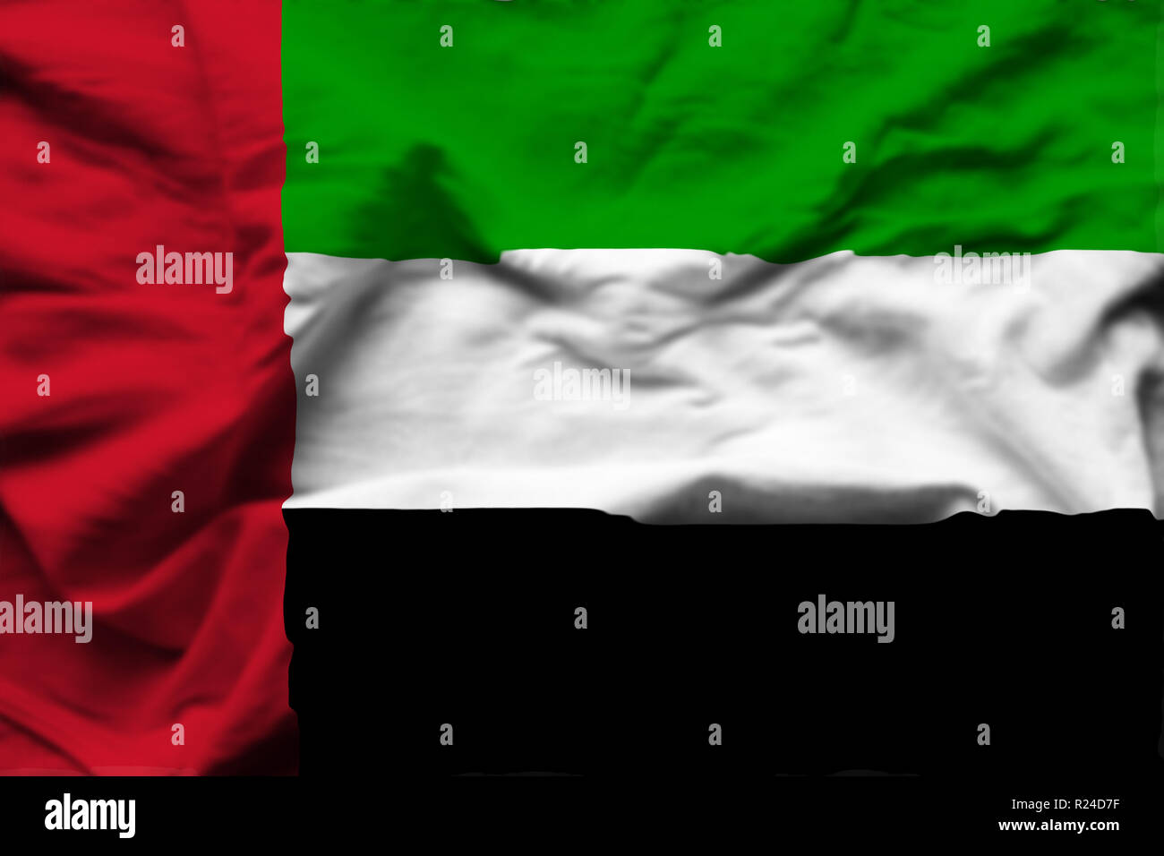 United arab emirates flag 3d hi-res stock photography and images - Alamy