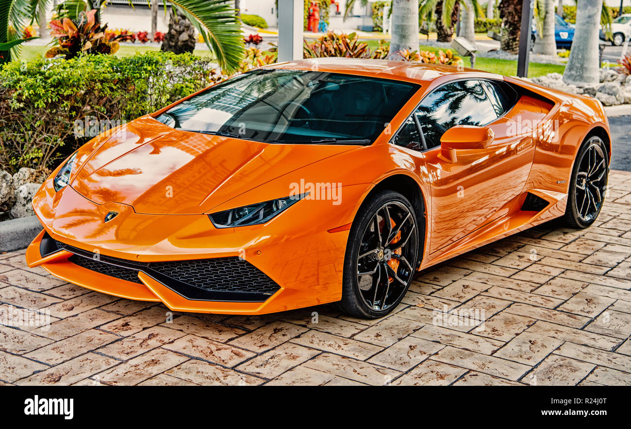 Miami, Florida, USAFebruary 19, 2016 Supercar Aventador