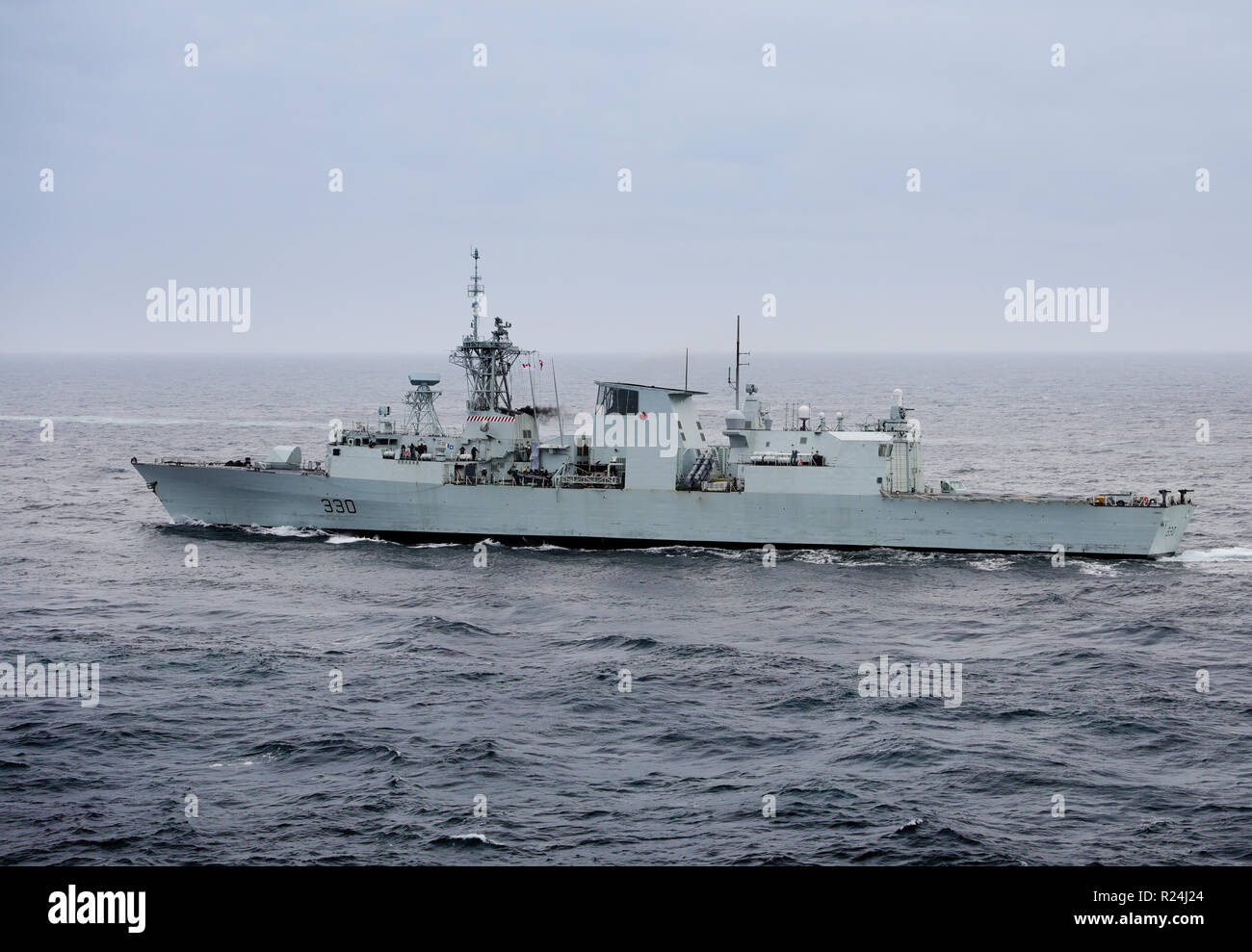 The Canadian frigate HMCS Halifax Stock Photo