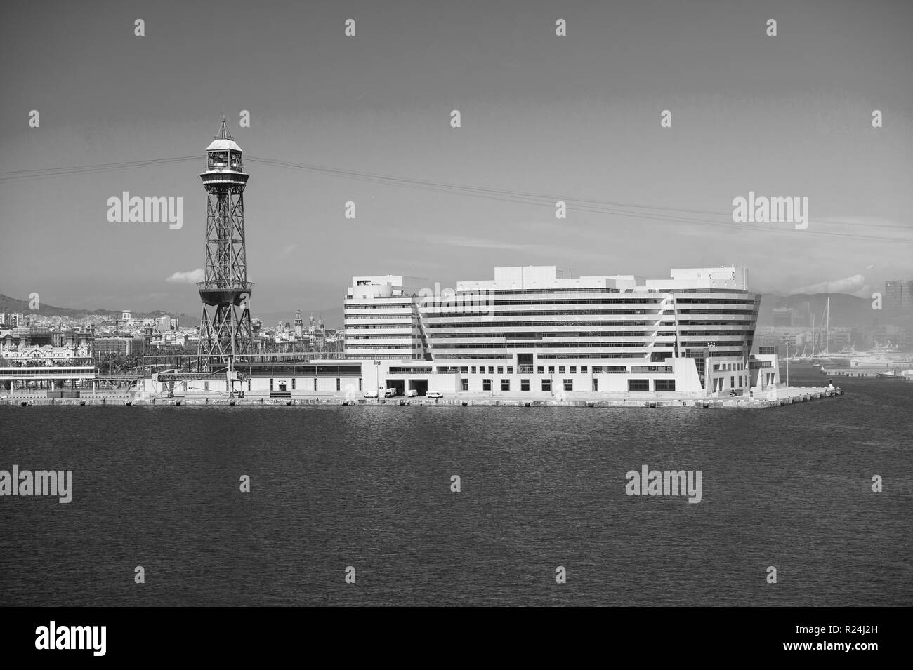 World trade center barcelona Black and White Stock Photos & Images - Alamy