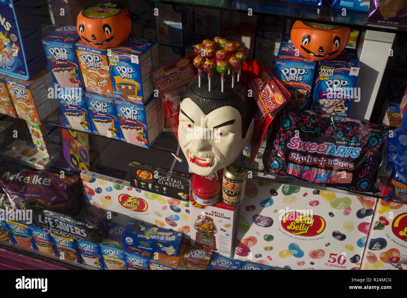 Halloween shop window display, Oxford Street, London Stock Photo Alamy