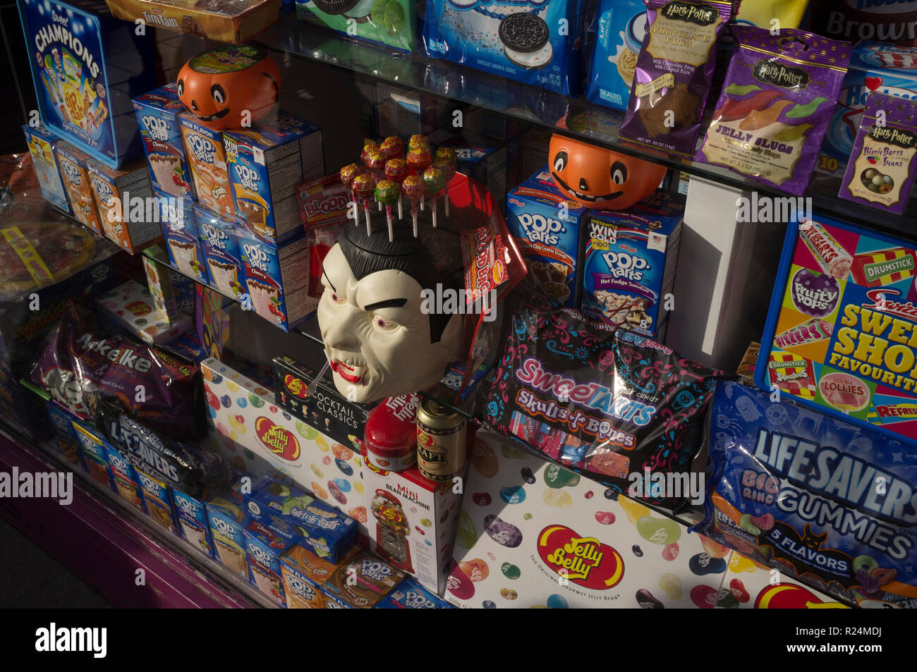 Halloween shop window display, Oxford Street, London Stock Photo Alamy