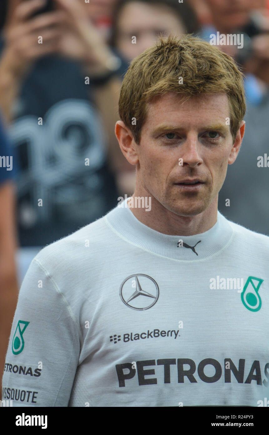 Anthony Davidson British F1 And Wec Racing Driver And Simulator And Demonstration Driver For Mercedes Amg Petronas At Goodwood Festival Of Speed Stock Photo Alamy