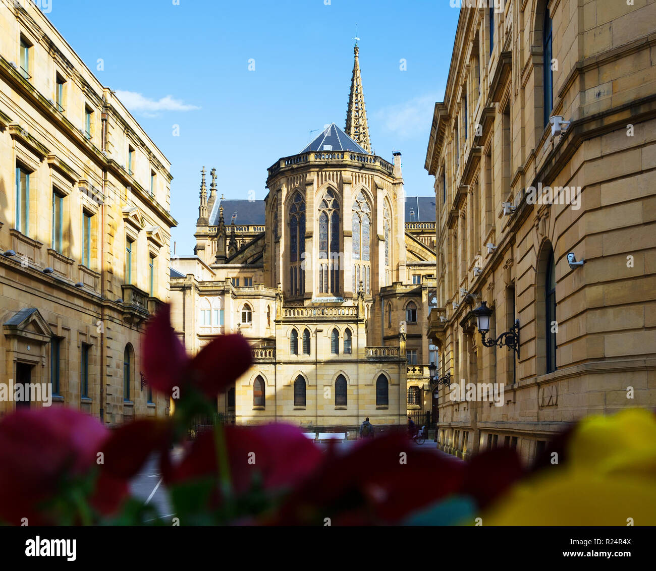 Day view of The Cathedral of the Good Shepherd in sunny day. San ...
