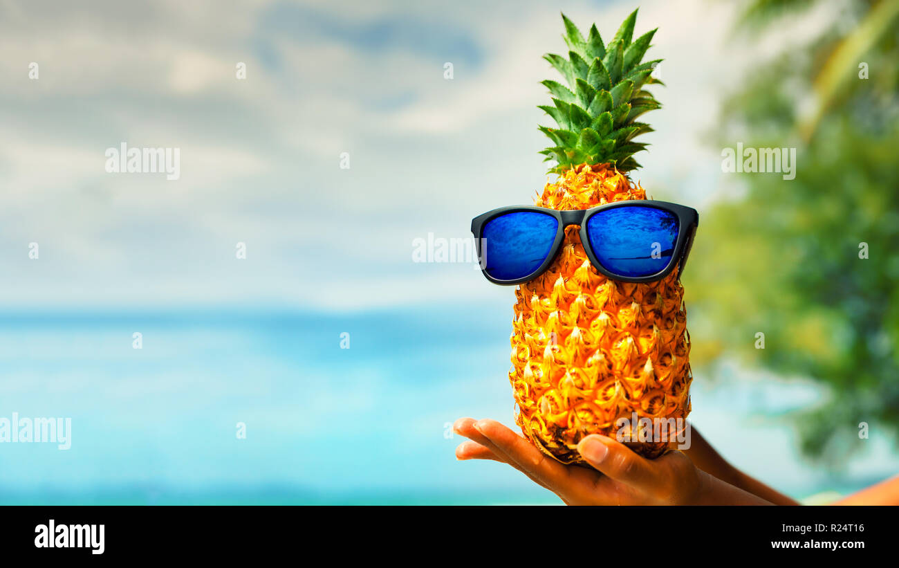 fruit with sunglasses