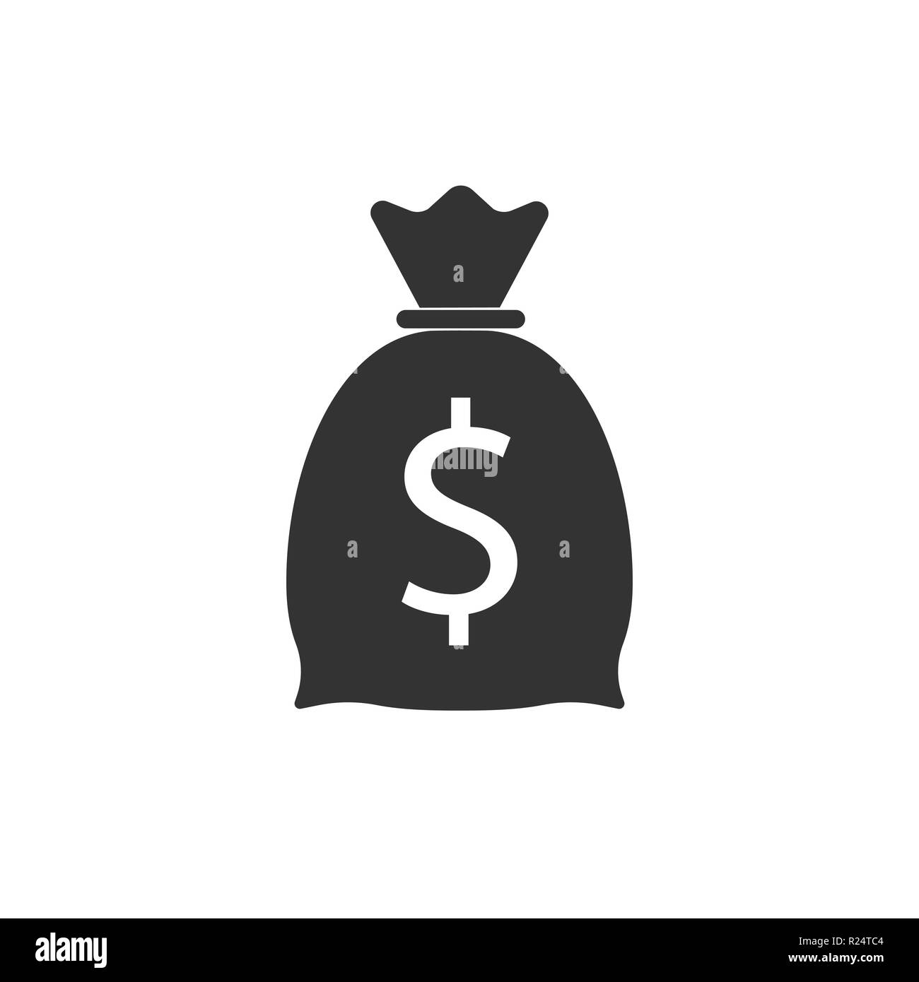 Money bag icon. Vector illustration flat Stock Vector Image & Art Alamy