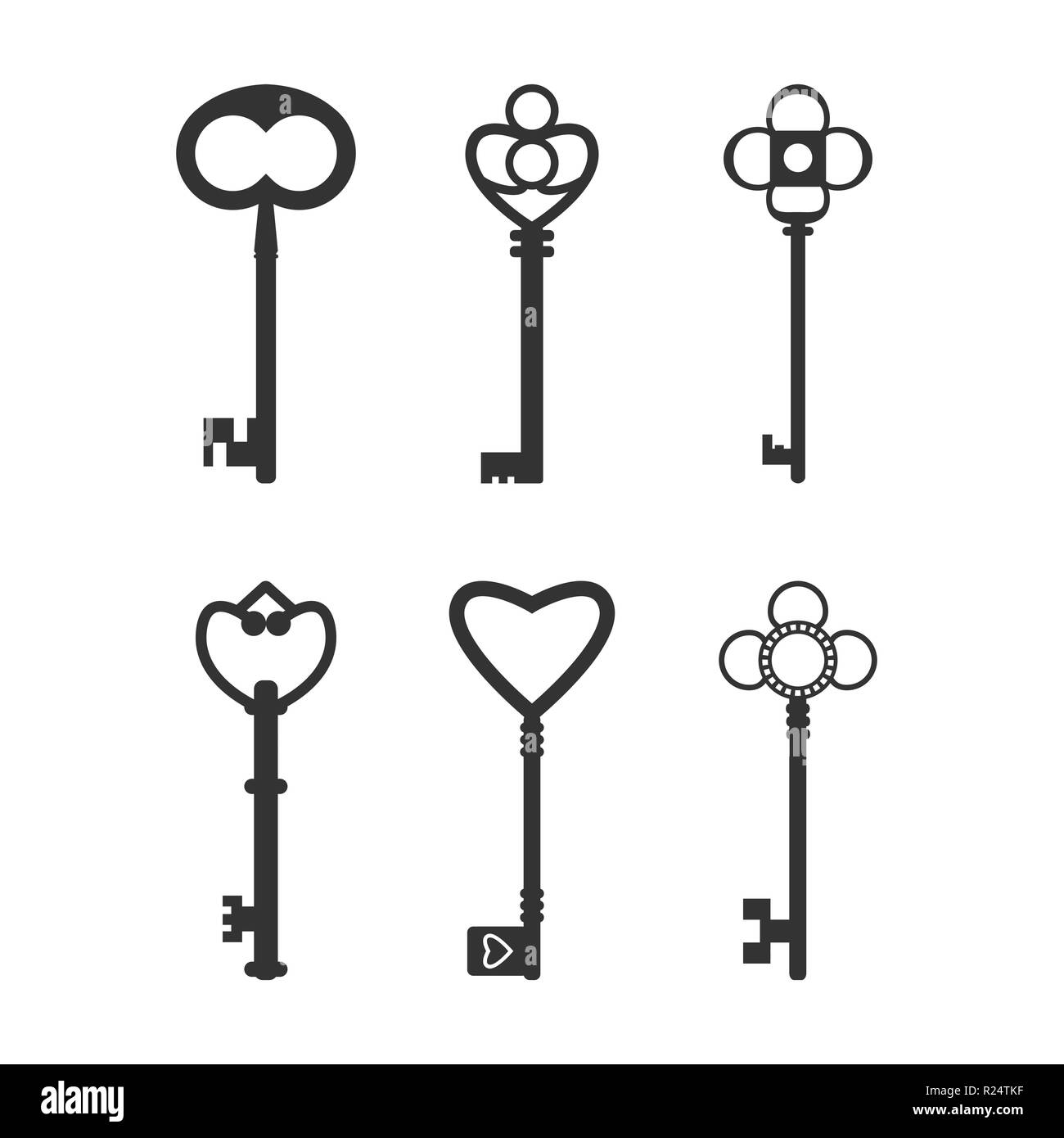 Metallic key vector vectors hi-res stock photography and images - Alamy