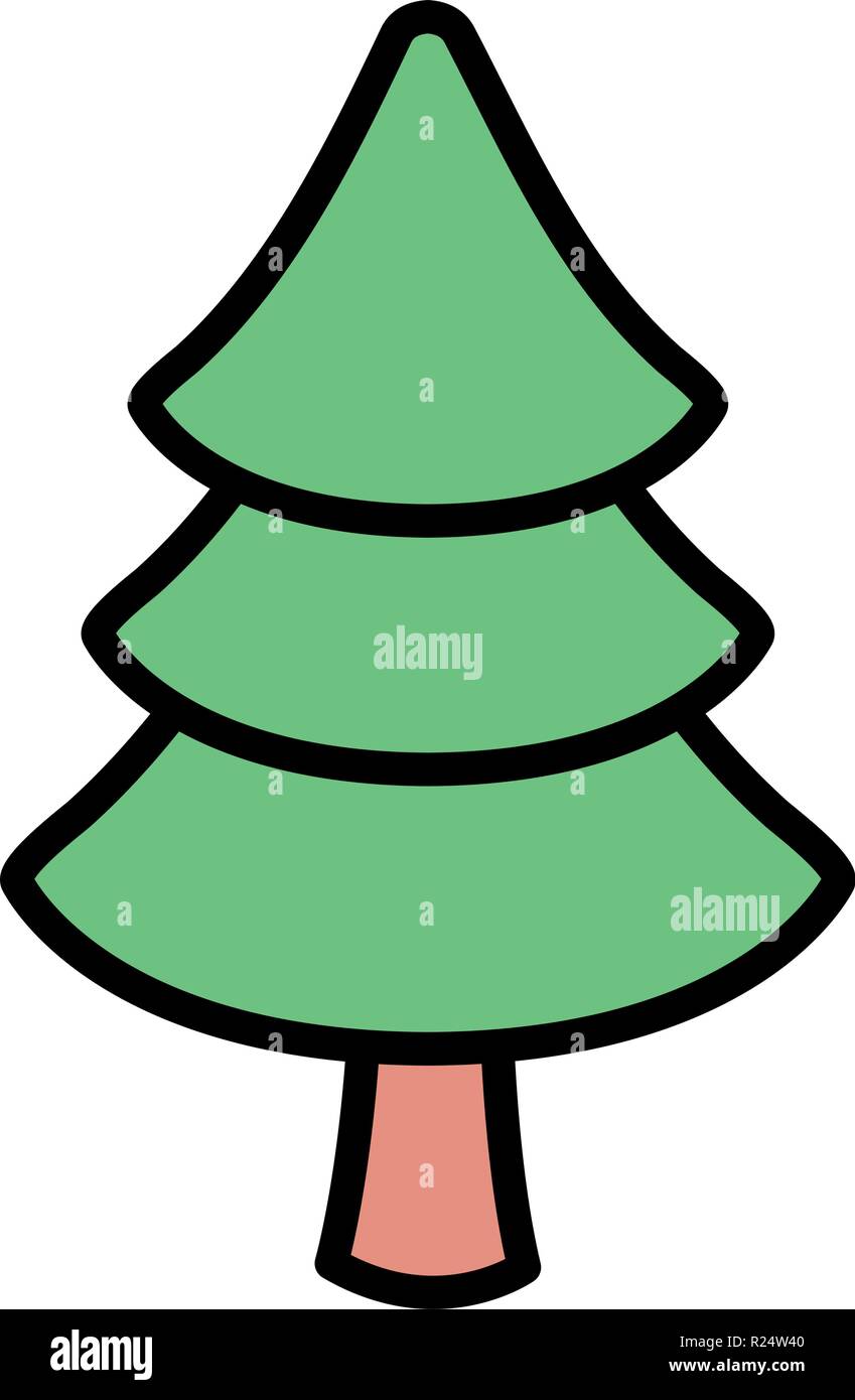 pine tree over white background, vector illustration Stock Vector Image ...
