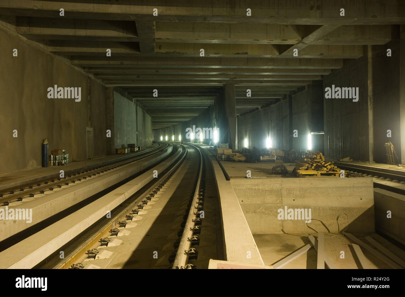 Wien Lainzer Tunnel In Bau Vienna Railway Tunnel Construction Lainzer Tunnel Stock Photo Alamy