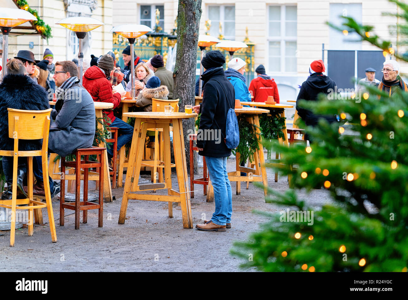 German Cafe Winter Stock Photos German Cafe Winter Stock Images