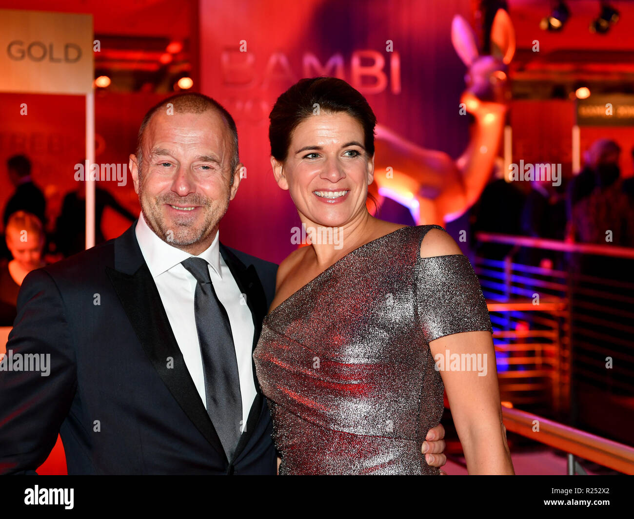 Berlin, Germany. 16th Nov, 2018. Heino Ferch and his wife Marie-Jeanette Ferch at the pre-reception of the 70th Bambi Media Prize in the Stage Theater. Credit: Soeren Stache/dpa/Alamy Live News Stock Photo