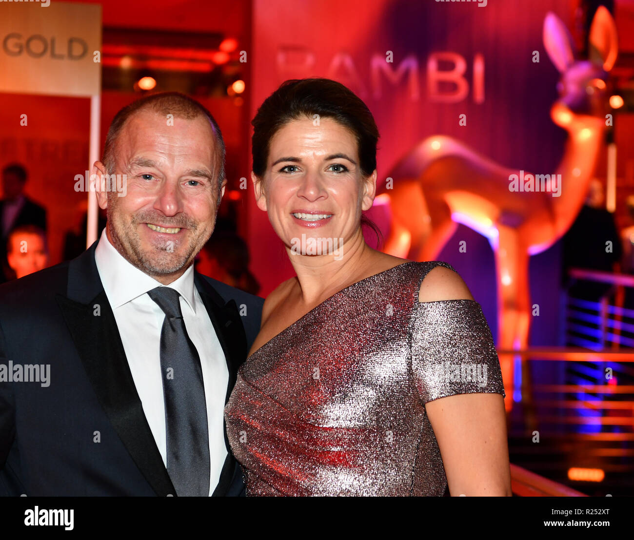 Berlin, Germany. 16th Nov, 2018. Heino Ferch and his wife Marie-Jeanette Ferch at the pre-reception of the 70th Bambi Media Prize in the Stage Theater. Credit: Soeren Stache/dpa/Alamy Live News Stock Photo