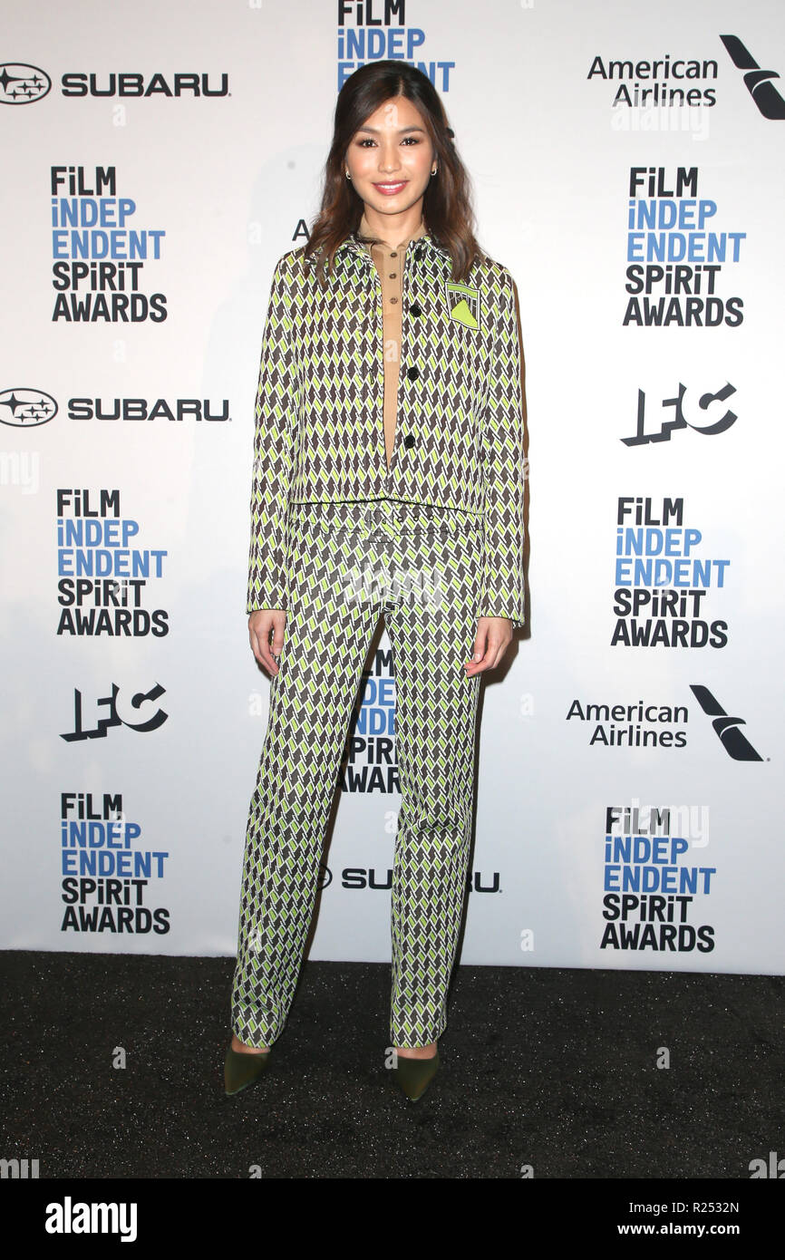 Hollywood, California, USA. 16th Nov, 2018. Gemma Chan at the 34th Film Independent Spirit Awards Nominations Press Conference at The W hotel in Hollywood, California on November 16, 2018. Credit: Faye Sadou/Media Punch/Alamy Live News Stock Photo
