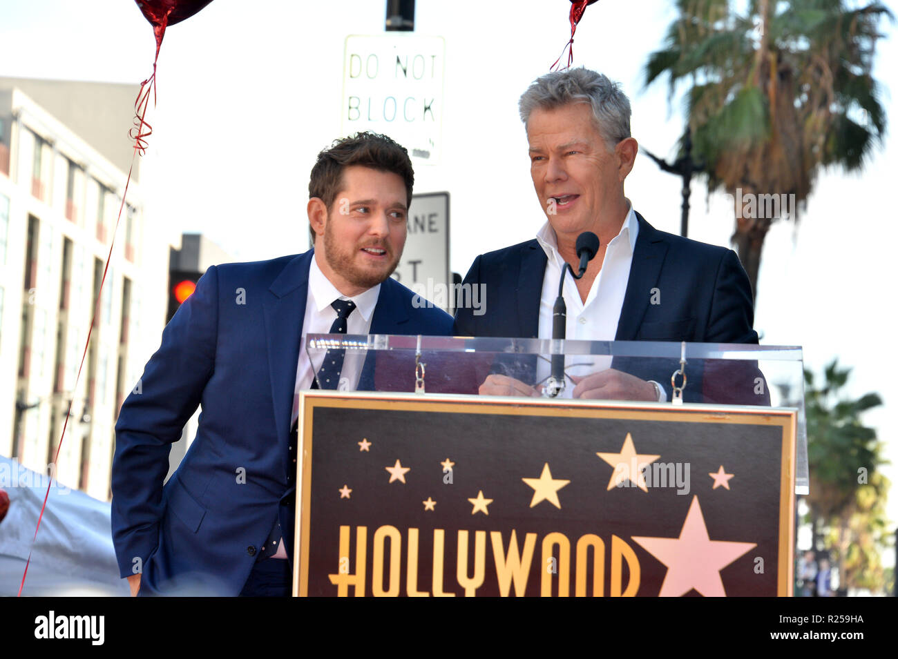 LOS ANGELES, CA. November 16, 2018 Michael Buble & David Foster at the