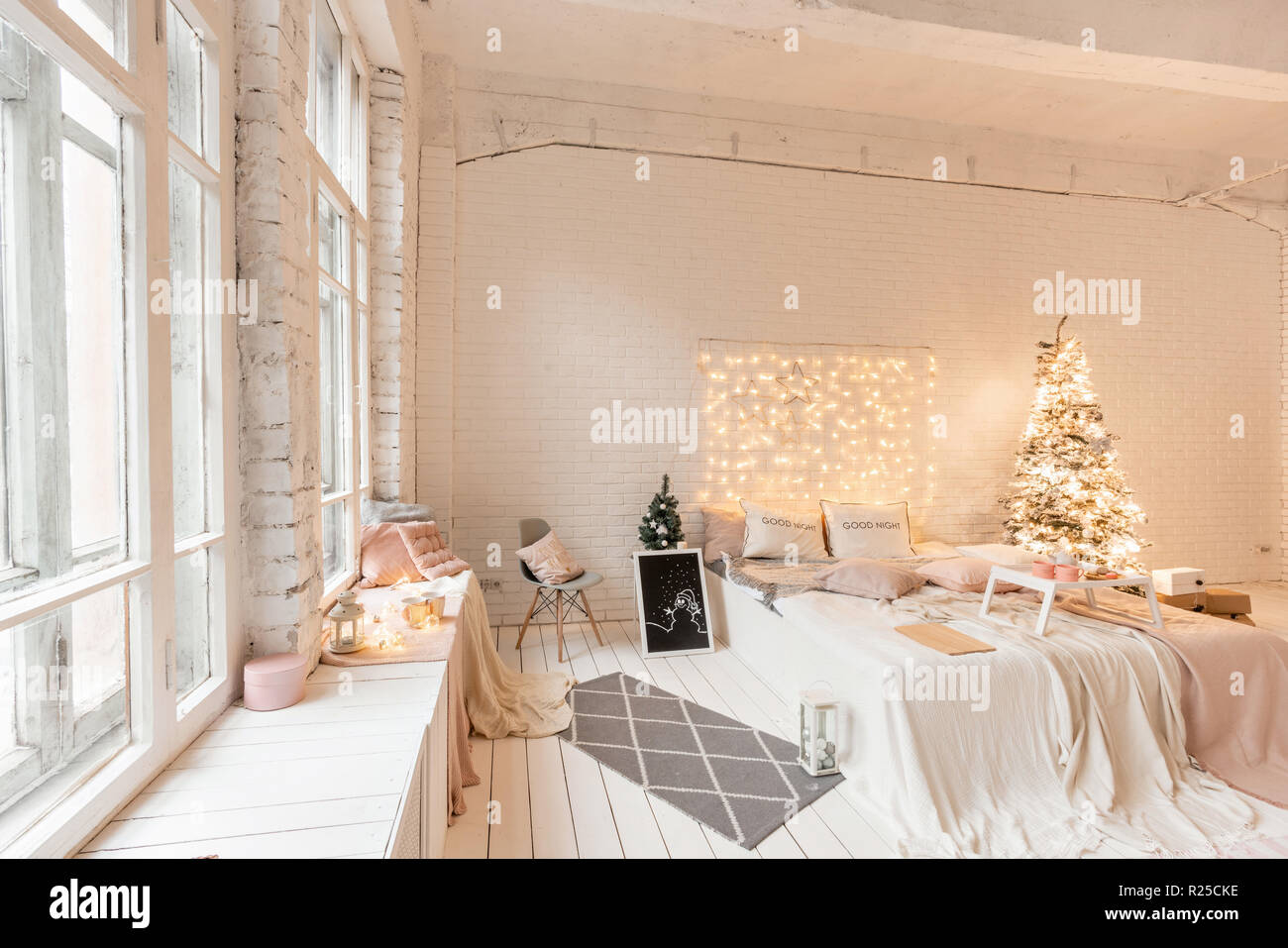 Christmas Morning Breakfast In Bed Coffee And Desserts