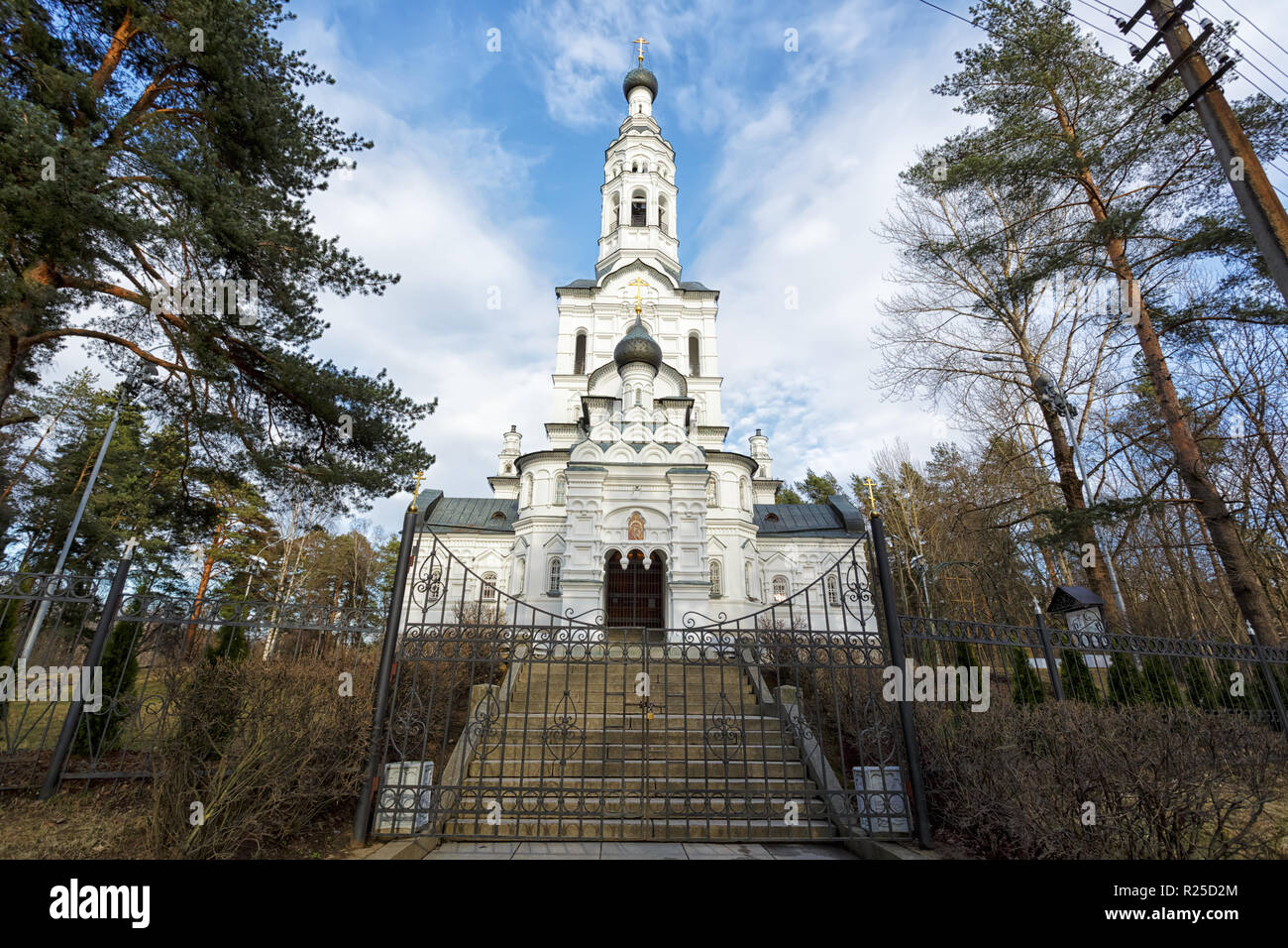 Kazan Icon of the Theotokos Church in Zelenogorsk, Russia Stock Photo